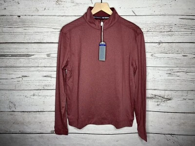 Southern Tide Mens Maroon Tide To Trail 1/2 Zip Logo Pullover Sweater Small NWT - Image 1 of 4
