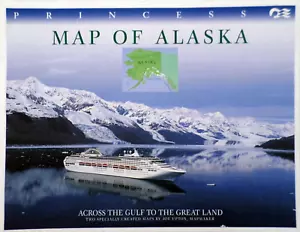 Map of Alaska Princess Cruises 1999 Never Used - Picture 1 of 9