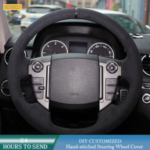 Hand Sewing Car Steering Wheel Cover Suede Wrap For Land Rover Freelander - Bild 1 von 8