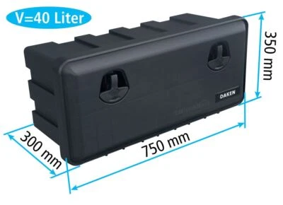 LKW Staukasten Daken Just 750-R Werkzeugkasten 750x350x300mm, Staubox Daken J040 - Bild 1 von 4