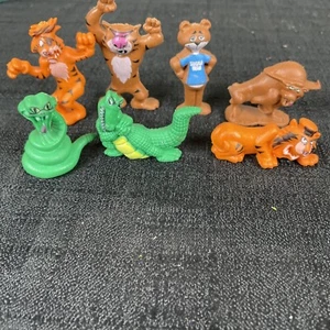 1988 General Mills Animal Adventure Team Golden Crisp PVC Set Of 7 Sugar Bear - Picture 1 of 9