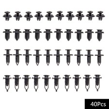 40x Universal Car Push Retainer Pin Body Bumper Rivet Trim Moulding Clip 4 Size