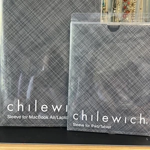 Chilewich Mini Basketwave Laptop Sleeve, Med Tablet or Laptop Sleeve, Small Lapt - Picture 1 of 11