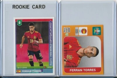 2020 Panini Euro Tournament Sticker #533 & Road to World Cup #525 Ferran Torres  - Image 1 of 2