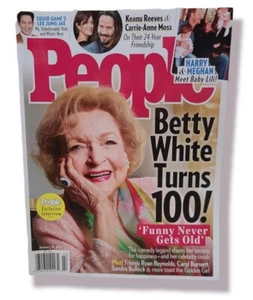 BETTY WHITE Turns 100 LAST EXCLUSIVE INTERVIEW People Magazine January 10, 2022 - Picture 1 of 3