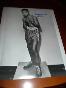Boxing! 11x 14" Photo of 12 Y.0. Muhammad Ali Autographed. - Picture 1 of 4