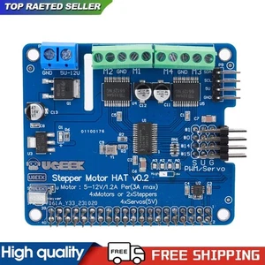 Roboter Erweiterungsplatine Schrittmotor Treiberplatine 5V-12V für Raspberry Pi 4B/3B # - Bild 1 von 12