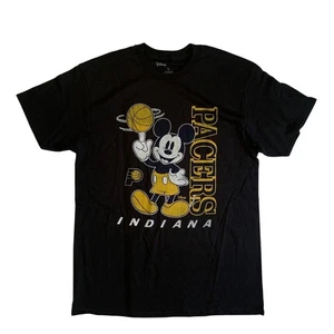 Disney x Junk Food Men's Sz L Indiana Pacers Mickey Mouse NBA Basketball T-Shirt - Picture 1 of 12