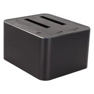 (US Plug)Hard Drive Docking Station USB3.0 Aluminium Alloy 7+15Pin 5Gbps - Picture 1 of 12