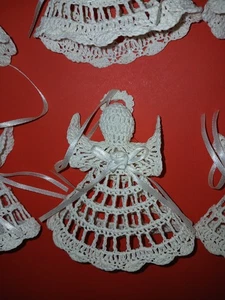 21 Handmade Crocheted Angel Ornaments - Picture 1 of 2