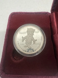 Looney Tunes Elmer Fudd .999 Silver Coin Happy Birthday Bugs - Picture 1 of 8