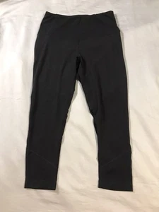 Yogalicious Capri Leggings Womens Medium Black Yoga Media Pocket - Picture 1 of 12