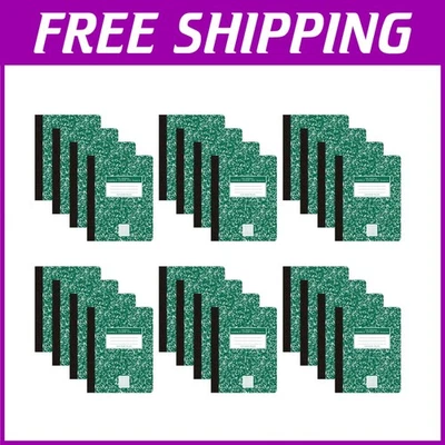 Durable 5x5 Grid Graph Ruled Notebooks, Green Marble, 24 Pack - 100 Sheets Each - Image 1 of 4