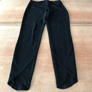 Bailey 44 Pull On Pants Women M Black Mid Rise Tulip Split Cuff Preppy - Picture 1 of 13