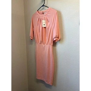 Neu mit Etikett Grace Karin plissiertes hochgeschlossenes Bleistiftrockkleid Größe Medium - Bild 1 von 10