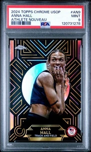 2024 Topps Chrome, ANNA HALL, U.S. Olympic Team - Athlete Nouveau, Karte #AN9 - Bild 1 von 5