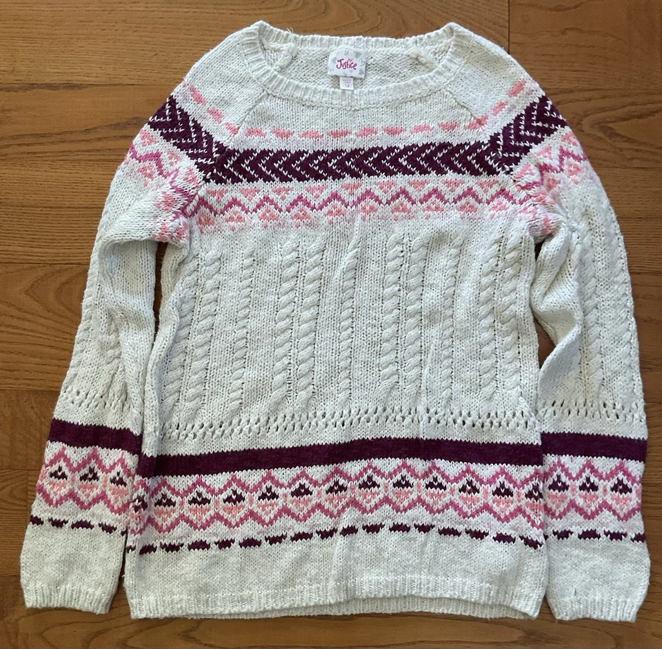 Niñas Justicia Jersey Suéter Talla 12 Foto 1 de 1