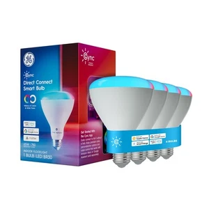 GE BR30 LED Smart Light Bulbs, Indoor Floodlight Bulb, Color Changing Room De... - Picture 1 of 9