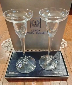 Neu im Originalkarton Vintage Lenox Crystal Gallery Sussex Kerzenständer - Bild 1 von 10