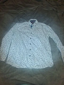 Coastal Shirt Men's Size Large Long Sleeve Button Down Floral Print 100% Cotton  - Picture 1 of 7