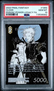 2022 Final Fantasy Resurgence of Power Legacy Full Art Cloud #136S PSA 10 GEM - Picture 1 of 2