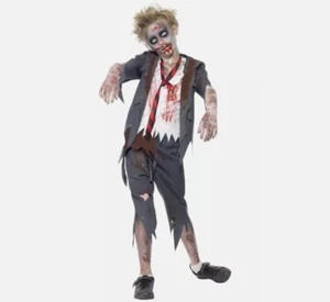 Zombie School Boy Horror High School Halloween Boy's Fancy Dress Costume 10-12 - Picture 1 of 2