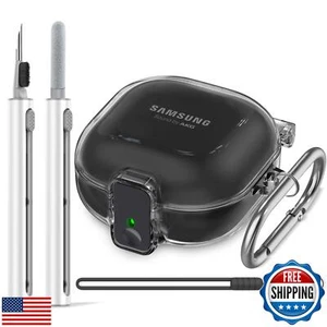 Samsung Galaxy Buds Case with Safety Lock - Clear Protector and 3-in-1 Cleane - Picture 1 of 5