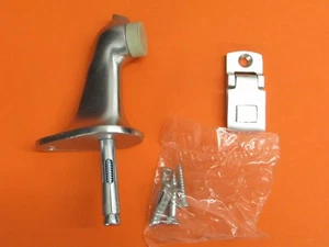 IVES #451 HEAVY DUTY FLOOR MOUNT DOOR STOP WITH HOLDER, ALUMINUM - Picture 1 of 2