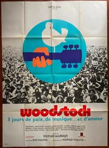Locandina Woodstock Jimi Hendrix Michael Wadliegh Joan Baez Rock & Roll - Foto 1 di 5