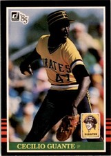 1985 Donruss Cecilio Guante 101 Baseball Cards #357