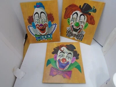 3 CLOWN GAME PUZZLES Whitman 1968 " PLAY FUNNY FACE"   VINTAGE - Image 1 of 3