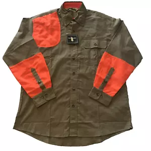 Bob Allen High Prairie Hunting Shirt Long Sleeve Tan Orange HU127 Boyt Large NWT - Picture 1 of 13