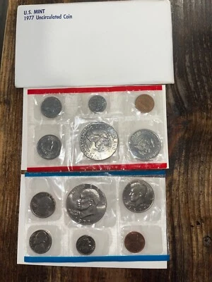 1977 Uncirculated Coin Set U.S Mint Original Government Packaging OGP - Image 1 of 2