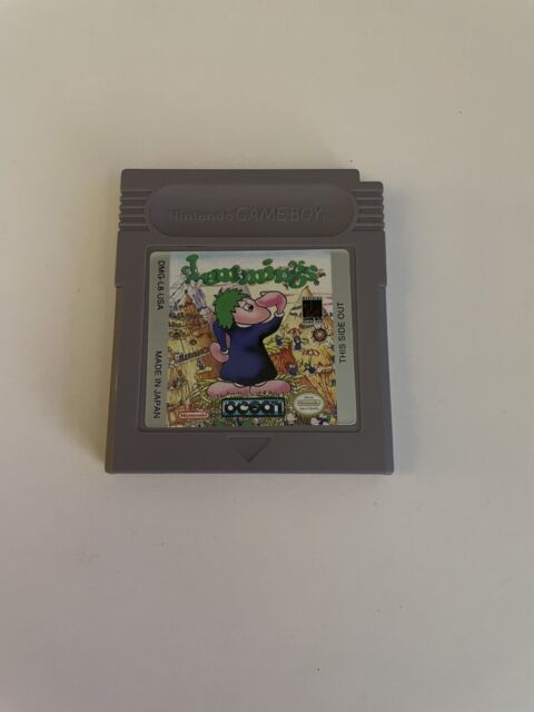 Vintage 1994 90s Game Boy Compact Video Game System Lemmings 2 