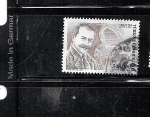 TURKEY SC# 2831 2002 500000 LIRE FAMOUS MEN VF USED COMMEMORATIVE STAMP - Picture 1 of 1