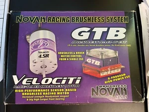 Novak GTB ESC And Velociti 4.5r Motor Combo Racing Brushless Brand New Open Box - Picture 1 of 14