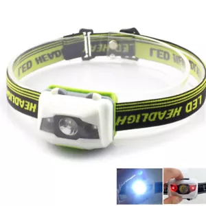 Faro LED Linterna Blanca Luz AAA Cabezal de Batería Linterna Caza - Imagen 1 de 9