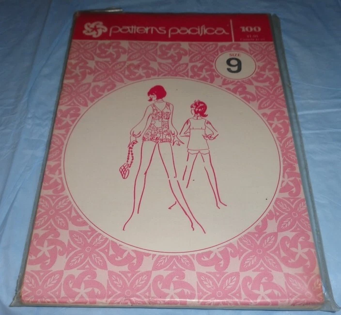 VINTAGE PATTERNS PACIFICA 100 ~ JUNIOR PETITE VEST SHORTS BLOUSE ~ SIZE 9 *UNCUT - Image 1 of 1
