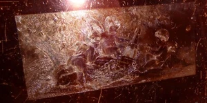 Champagner Roederer Reims seltene Werbung Lithographieplatte mit Engeln  - Bild 1 von 7