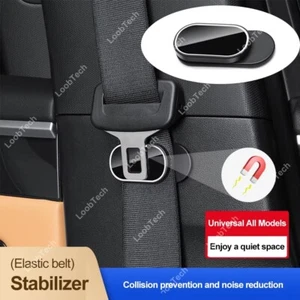 Magnetic Seat Belt Holder Anti-Wear Stabilizer Adhesive Adjustable Fastener Clip - Imagen 1 de 10