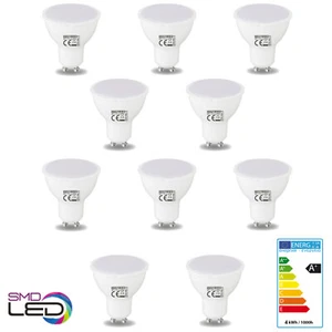 5x 10x 4W GU10 LED Bombilla,Foco Luz de Lámpara Bombilla SMD Blanco Cálido Pack - Imagen 1 de 2