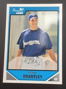 2007 Bowman Prospects Michael Brantley RC 1st Bowman #BP-15 set break - Picture 1 of 2