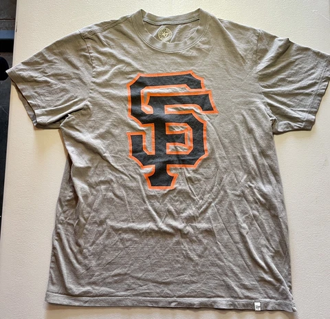 San Francisco Giants Shirt Men Large Forty Seven '47 MLB Baseball Short Sleeve Cover