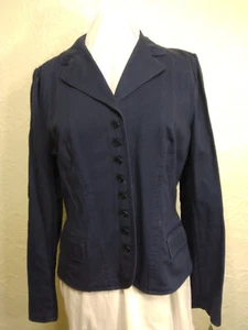 Lauren Ralph Lauren Damen Marineblau Knopfleiste Blazer Large Neu mit Etikett $ 149 DEFEKT LESEN - Bild 1 von 19