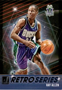 2018-19 Donruss #9 Ray Allen Retro Series Milwaukee Bucks - Picture 1 of 2