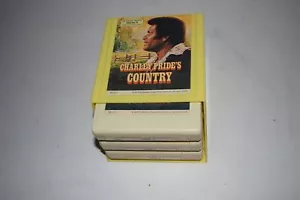"CHARLEY PRIDE'S COUNTRY" STEREO 8 READER'S DIGEST 8-TRACK SET W/BOX (VDH91) - Foto 1 di 3