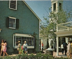 1960s Whalers Wharf San Pedro California Postcard Plastichrome Shopping - Picture 1 of 4