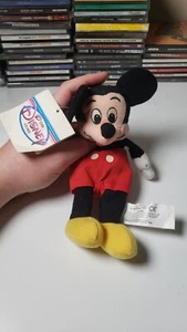 Classic Mickey Mouse Plush Bean Bag Toy 10” Disney Store - Picture 1 of 3
