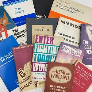15 rare vintage Political book lot Socialism Middle East Reagan USSR Marxism - Picture 1 of 5