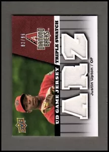 Camiseta deportiva de juego Upper Deck UD 2009 triple #GJJU Justin Upton/99 - casi nueva-como nueva - Imagen 1 de 2
